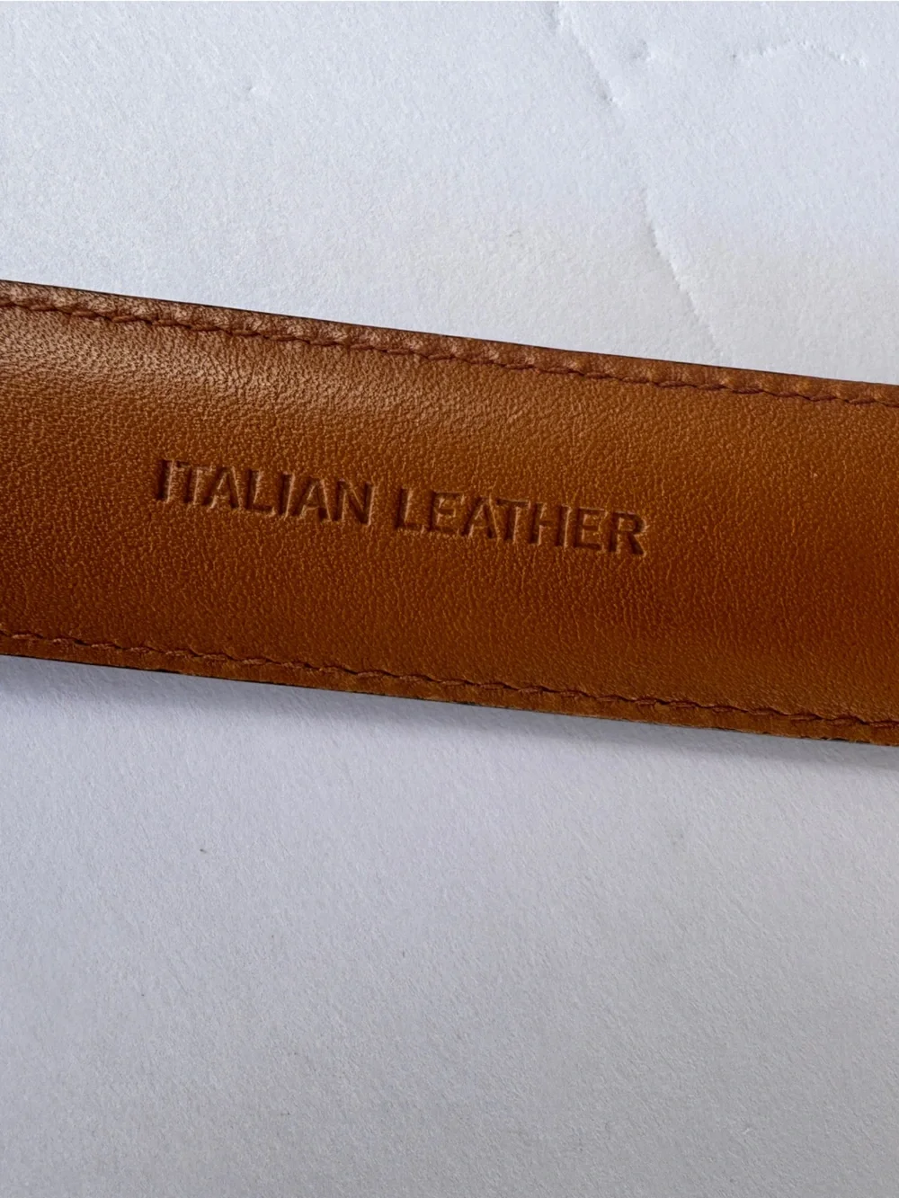 Polo Ralph Lauren Men’s Black Italian Leather Belt 34/85 Brass Buckle